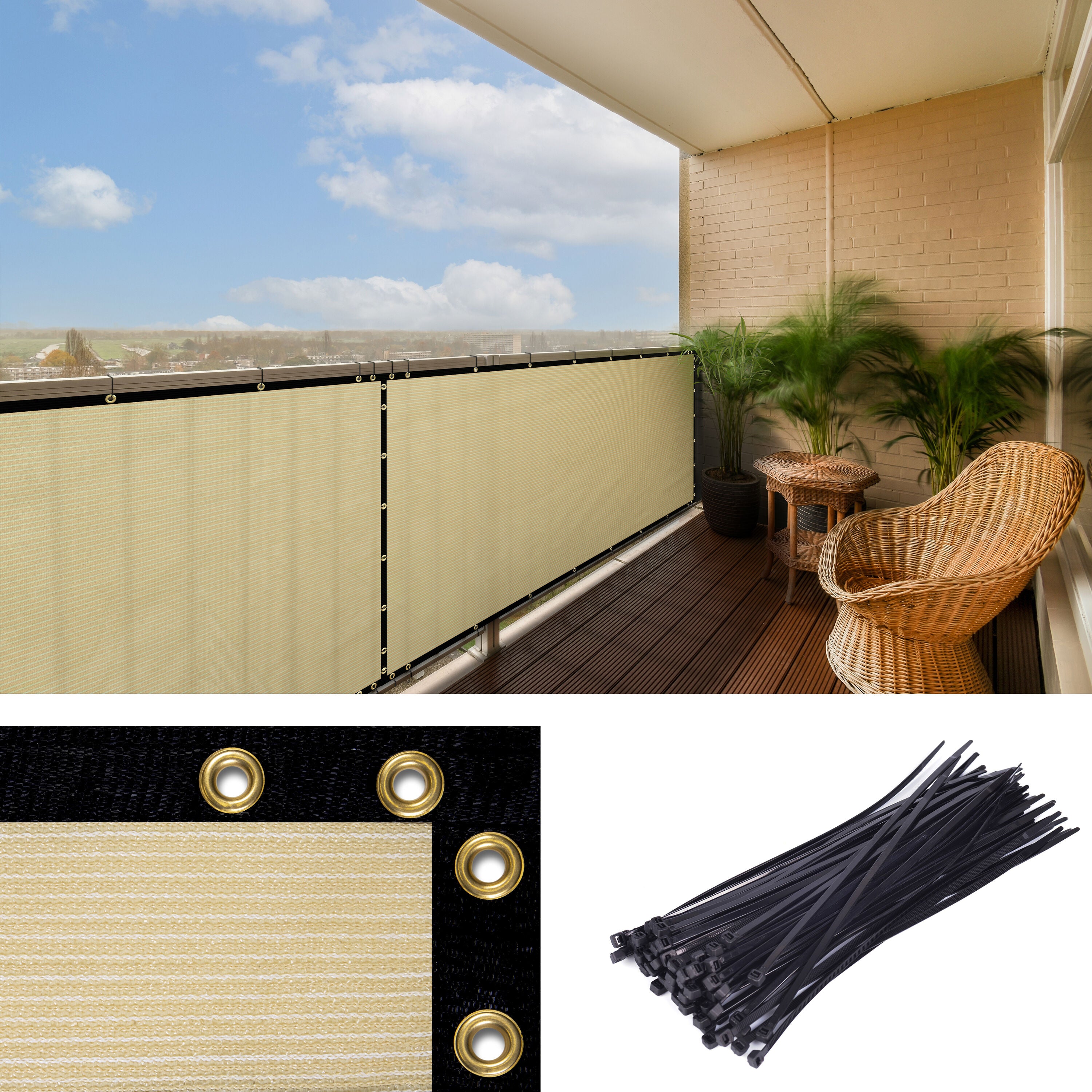 ColourTree 4-ft H Hdpe Chain Link Fence Screen – PROARB