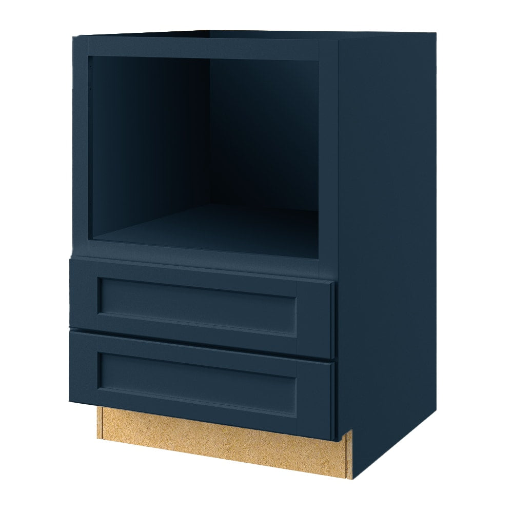 allen + roth Port 30-in W x 34.5-in H x 24-in D Navy 2-Drawers Microwa ...