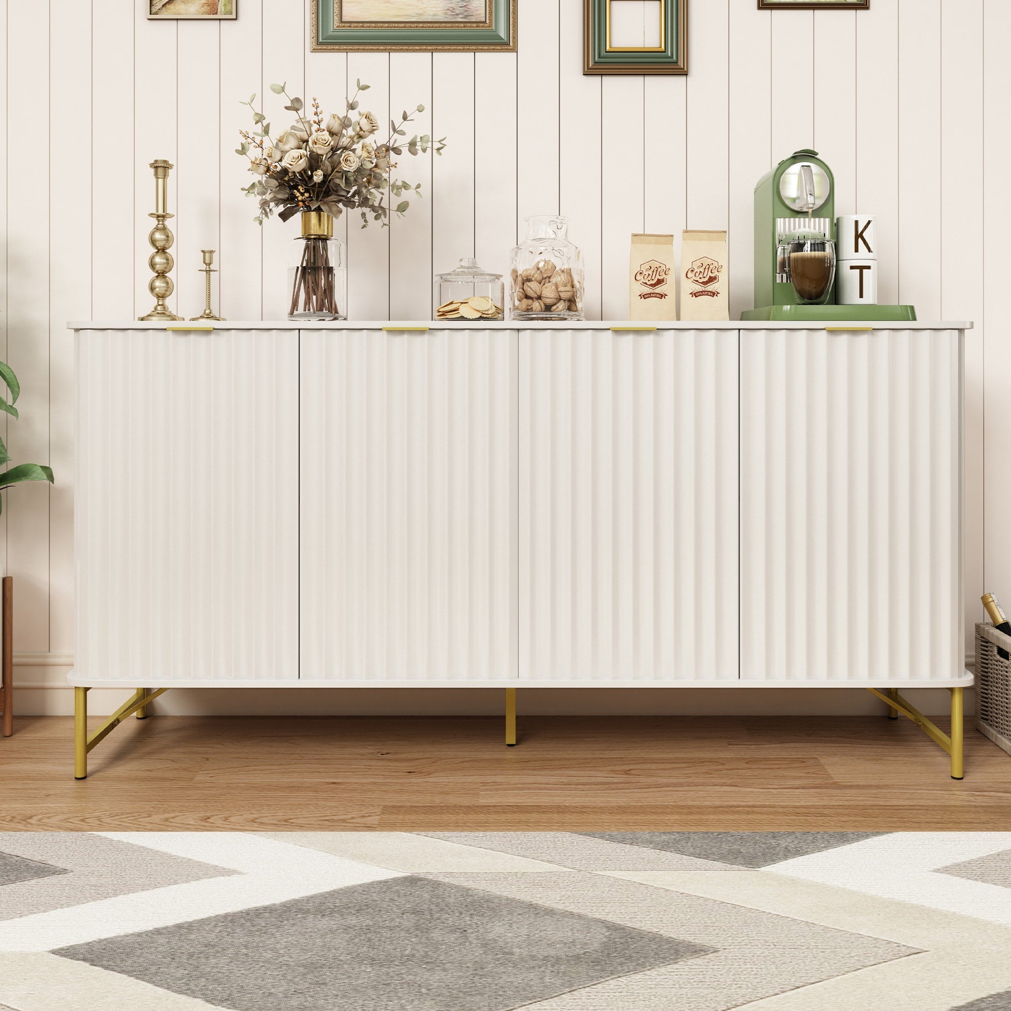 Clihome 15.75-in W x 31.5-in H Mdf White Freestanding Utility Storage ...