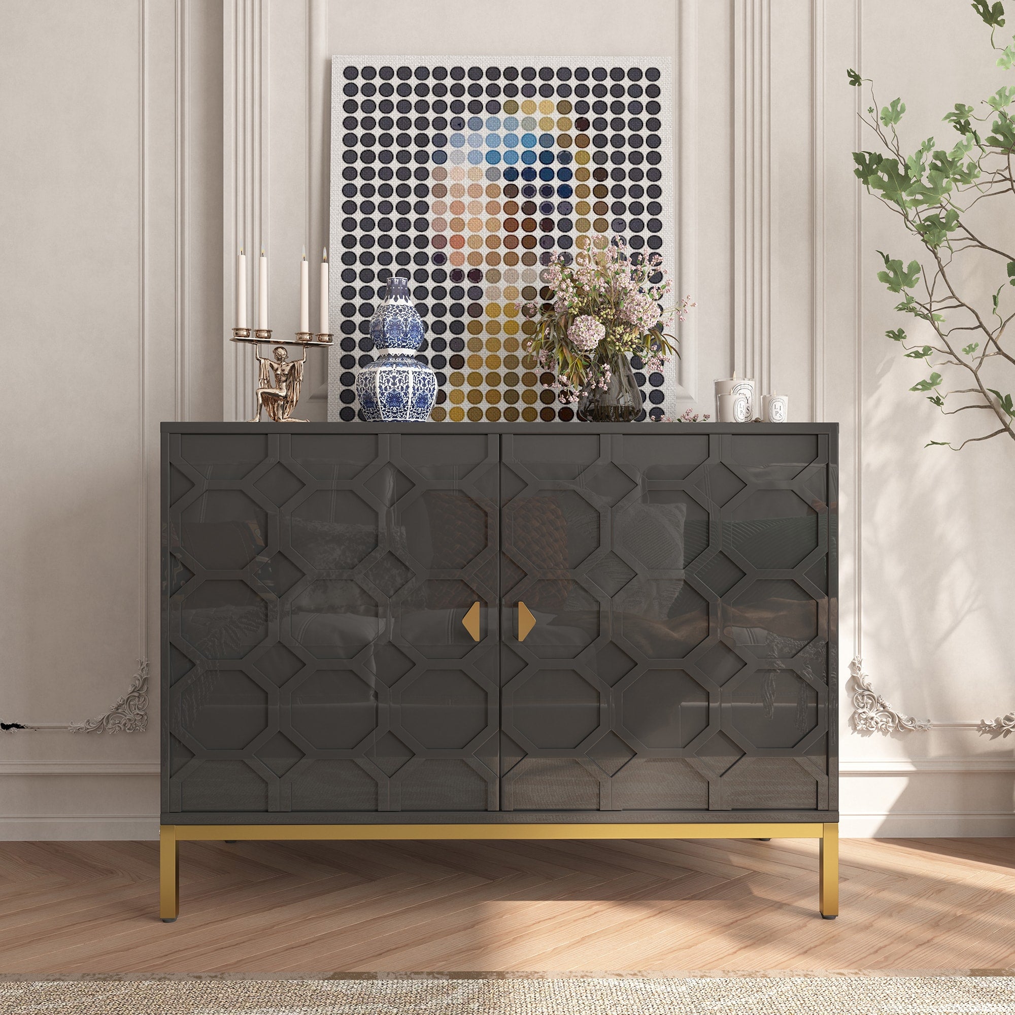 Clihome 15.75-in W x 26.25-in H Mdf Black Freestanding Utility Storage ...