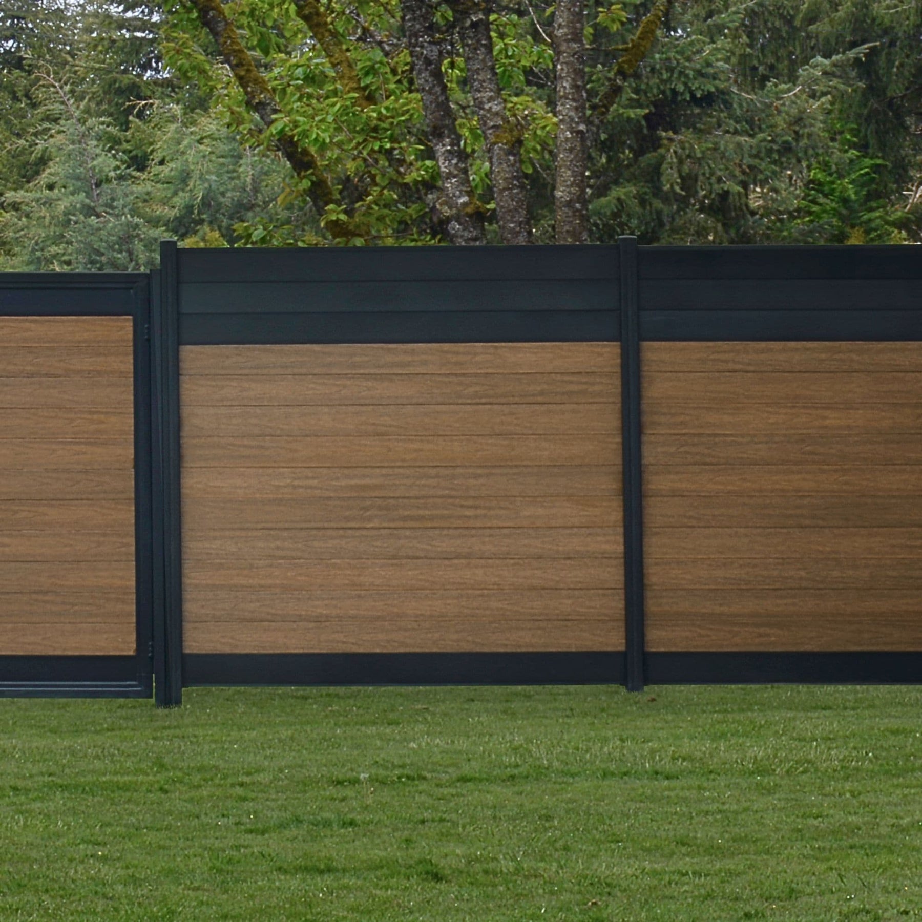 Infinity Fence Infinity Euro 6-ft H x 6-ft W King Cedar Privacy Composite Fence Panel ...