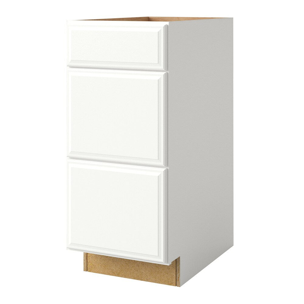 allen + roth Tilson 15-in W x 34.5-in H x 24-in D Linen 3-Drawer Base ...