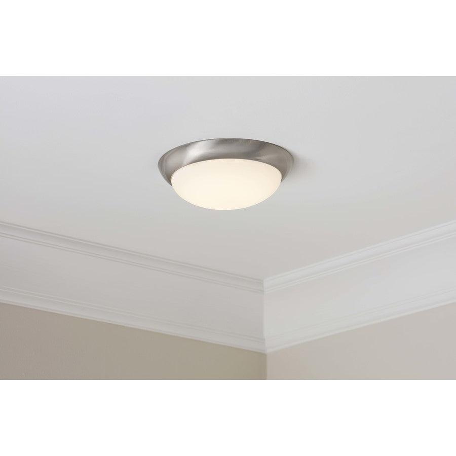 Project Source 2-Pack 11-in Brushed Nickel Traditional Integrated LED ...
