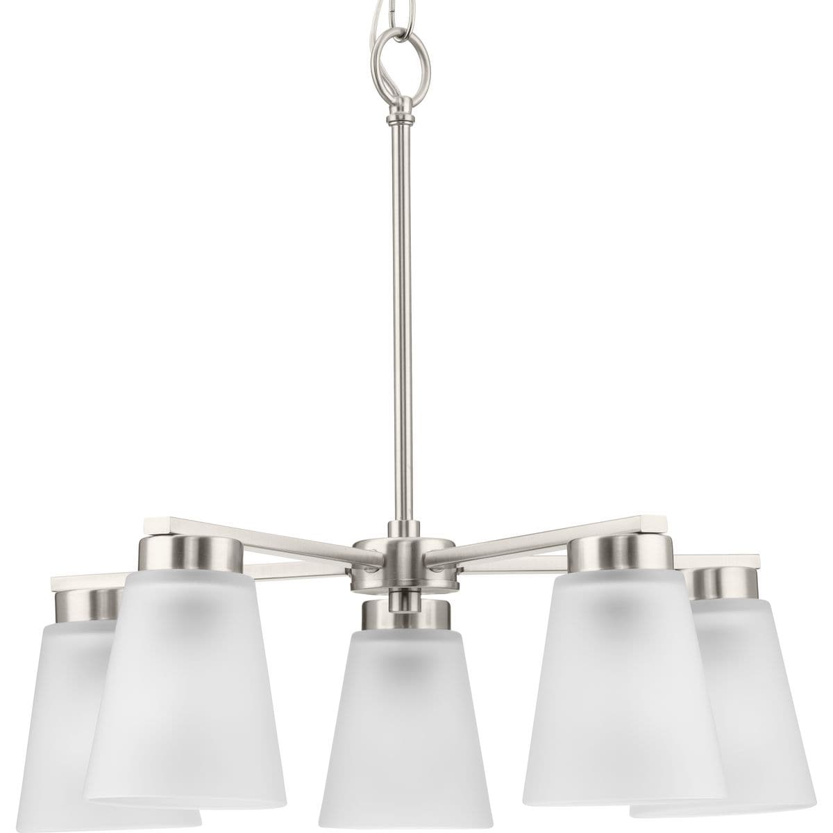 Progress Lighting Tanner 5-Light Brushed Nickel Transitional Chandelie ...