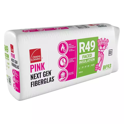 Owens Corning R-49 Kraft Faced Fiberglass Insulation Batts 14 in. x 24 in. x 48 in.