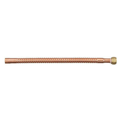 3/4 in. FIP x 3/4 in. Slip x 18 in. Copper Water Heater Supply Line - Super Arbor