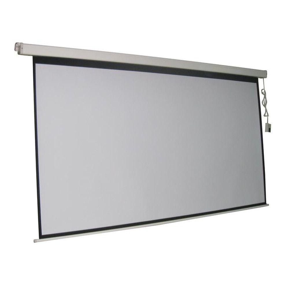 ProHT 100 in. Electric Projection Screen with White Frame – PROARB