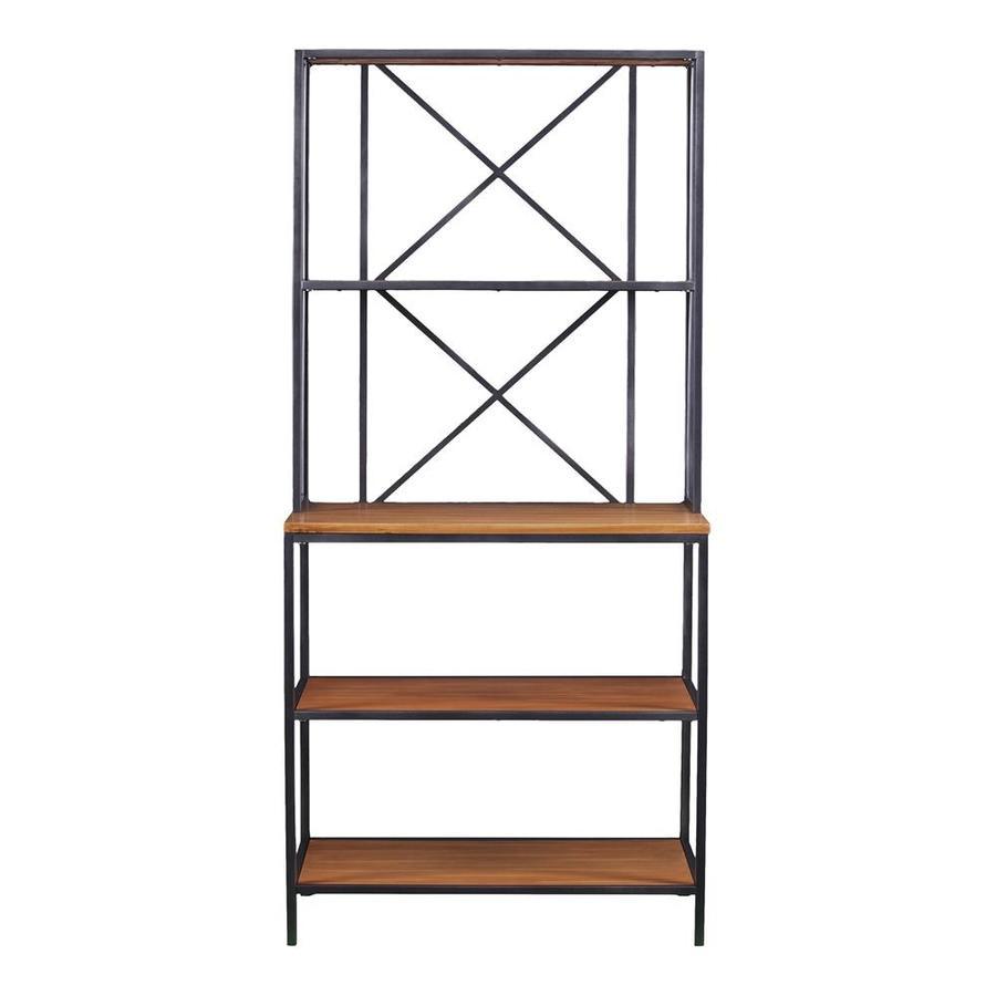 Boston Loft Furnishings Honey Pine Metal Bakers Rack – PROARB