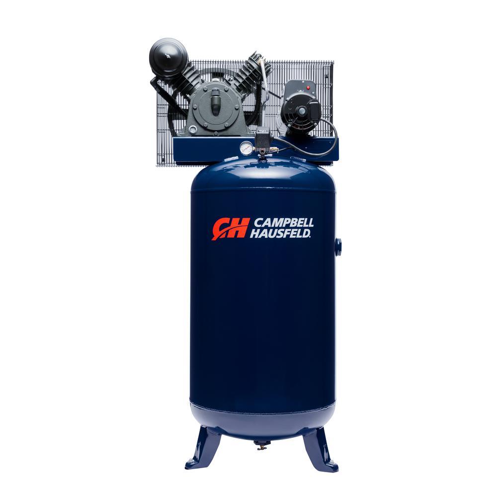 80 Gal. Vertical Two Stage Stationary Electric Air Compressor 14CFM 5H ...