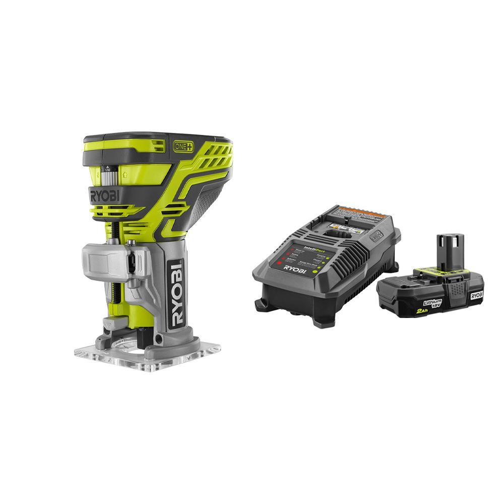 18-Volt ONE+ Cordless Fixed Base Trim Router with Tool Free Depth Adju ...