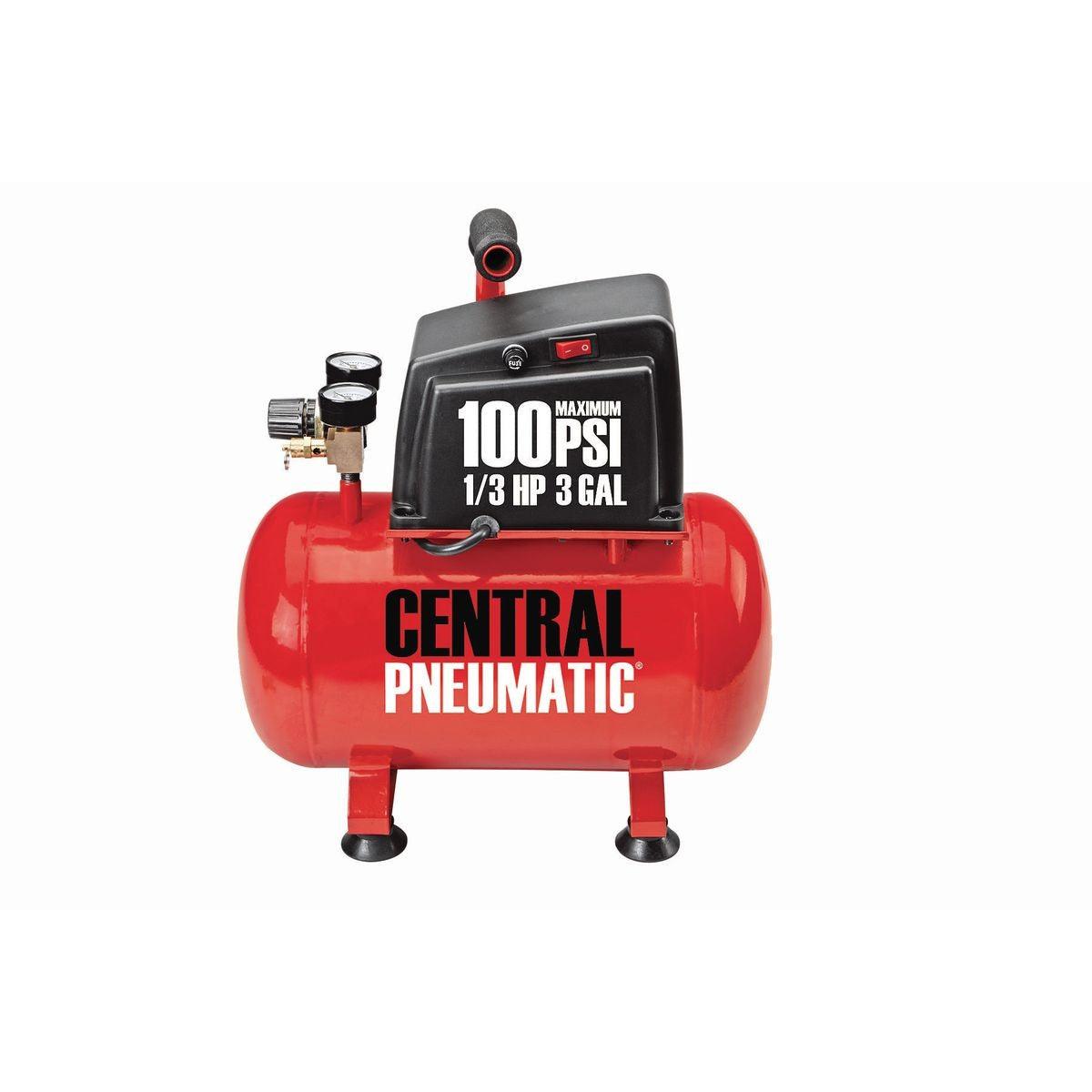 3 gallon 1/3 HP 100 PSI Oil-Free Hotdog Air Compressor – PROARB