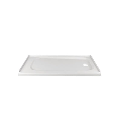 Passage Right Hand Drain 32 in. x 60 in. Single Threshold Shower Base in White - Super Arbor