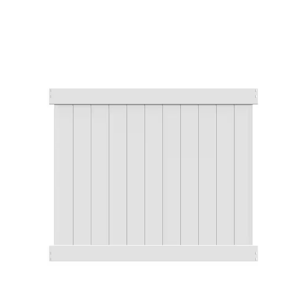 Barrette Outdoor Living Washington 5 ft. H x 6 ft. W White Vinyl Un-As ...