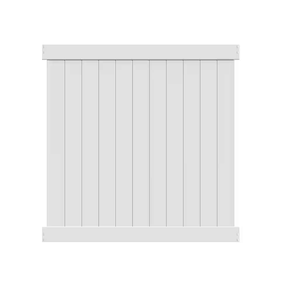 Barrette Outdoor Living Washington 6 ft. H x 6 ft. W Vinyl Privacy Fen ...