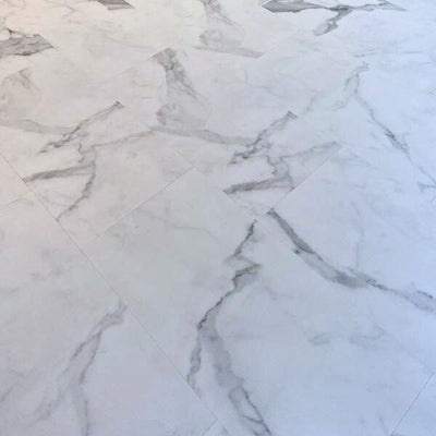 (Sample) Glacier Calacatta Marble Vinyl Tile
