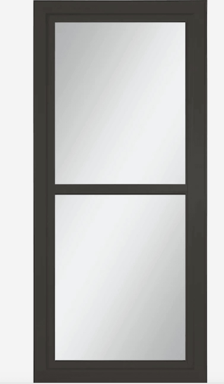 LARSON Graphite full view Tempered Storm Door Common 36x81 ; Actual 35 ...