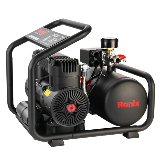 Ronix Silent Oil-Free OEM High Pressure 6L 1.1HP Mini Mobile Portable ...