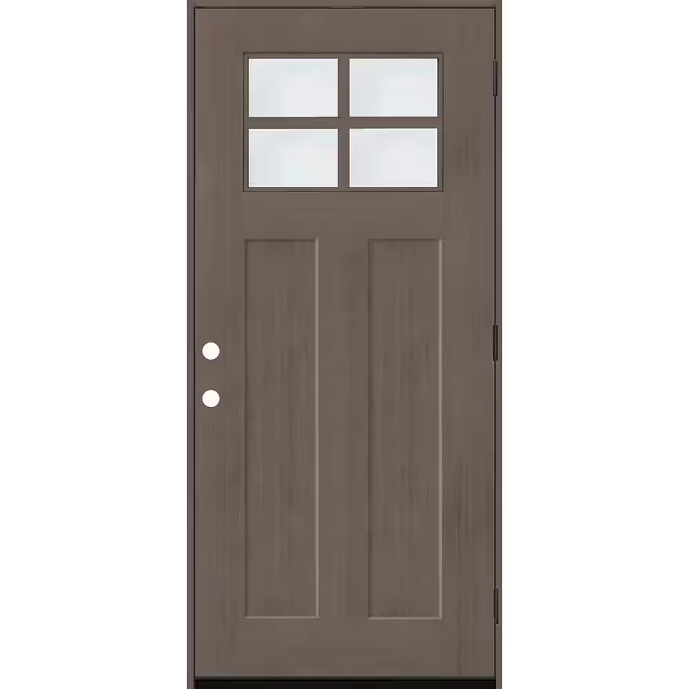 Steves & Sons Regency 36 in. x 80 in. LHOS 4Lite 1/4 Toplite Clear Gla ...