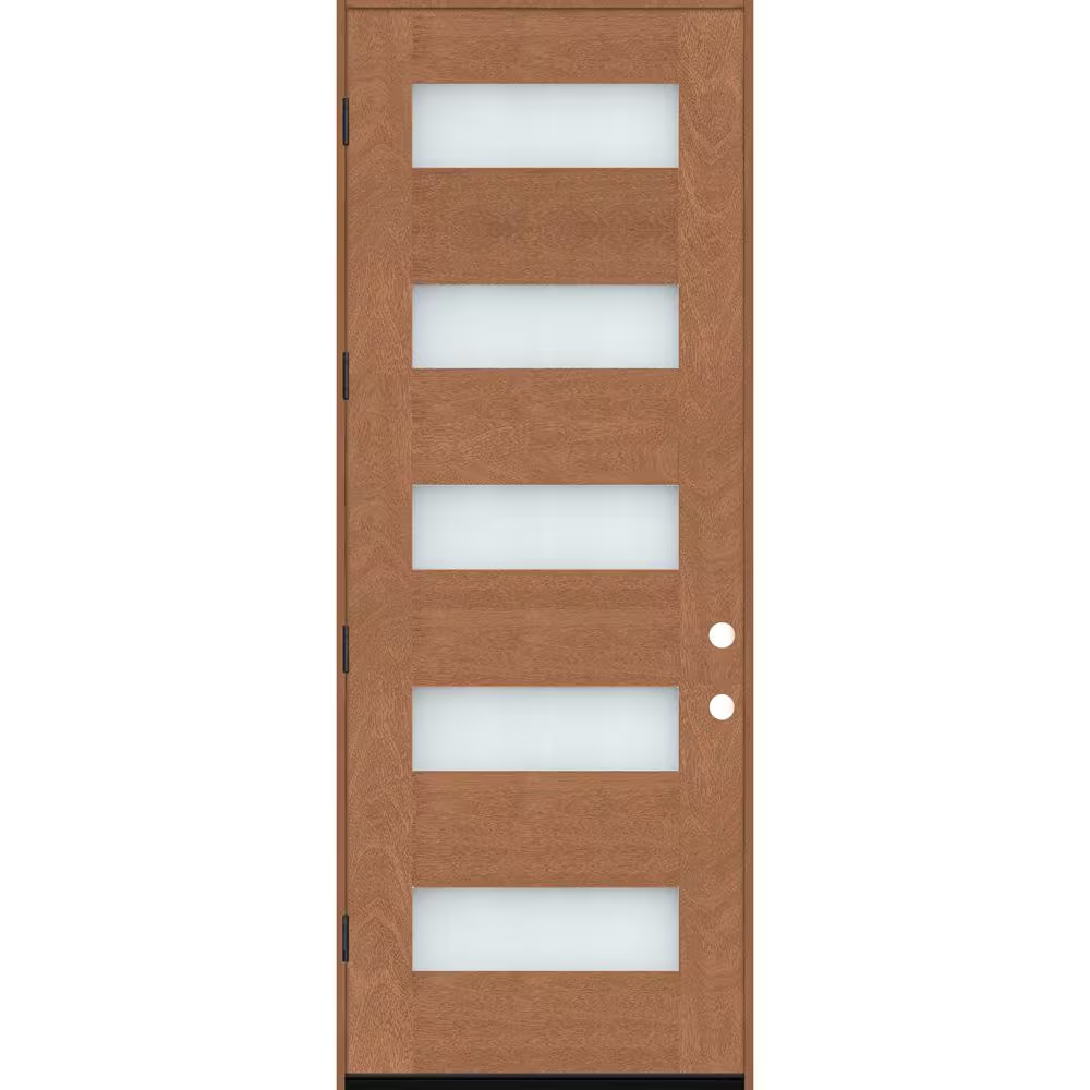 Steves & Sons Regency 36 in. x 96 in. 5 L Modern Opaque Glass RHOS Aut ...