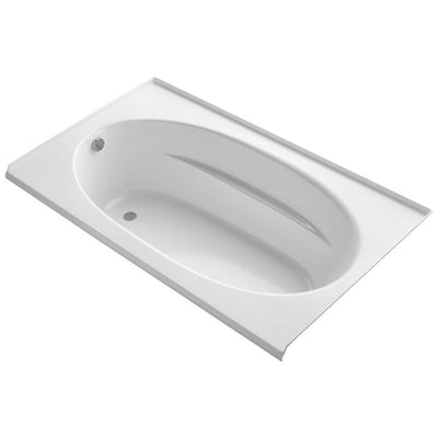 Windward 6 ft. Left-Hand Drain with Tile Flange Bathtub in White - Super Arbor
