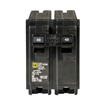 Homeline 40 Amp 2-Pole Circuit Breaker - Super Arbor