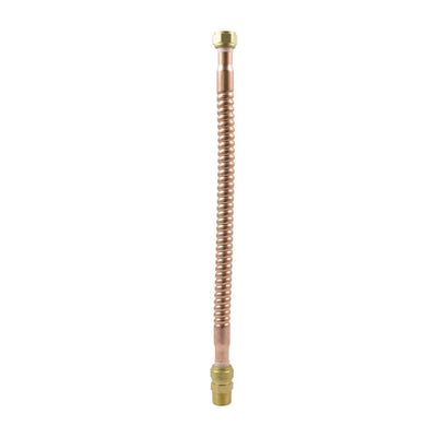 3/4 in. MIP x 3/4 in. FIP x 18 in. Copper Water Heater Connector - Super Arbor