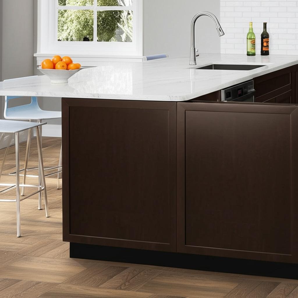 Java Hampton Bay Hampton Bay Shaker 24 in. Assembled Base Kitchen Cabinet in Java – PROARB