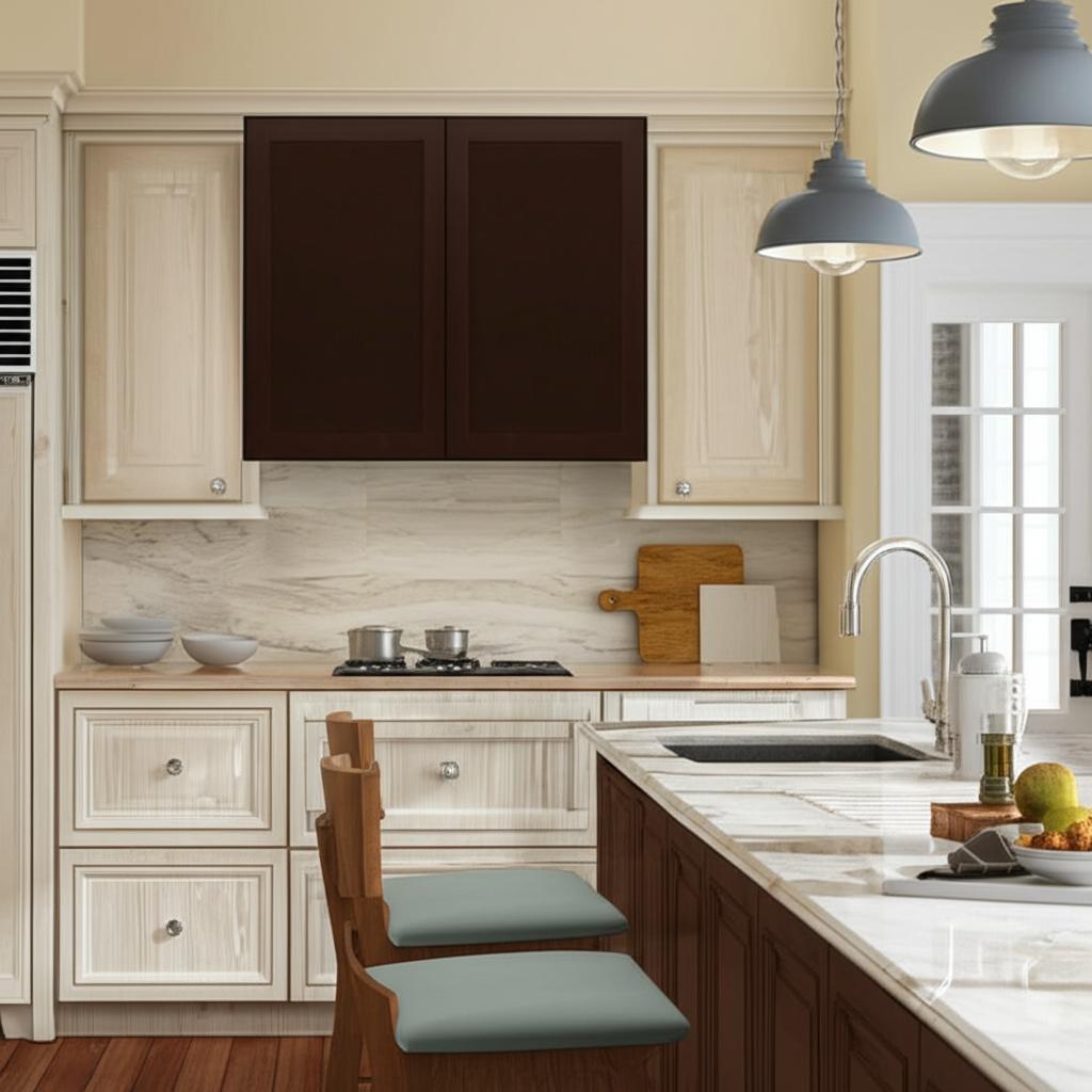 Java Shaker Cabinets Hampton Bay Shaker Wall Kitchen Cabinet in Java - 30