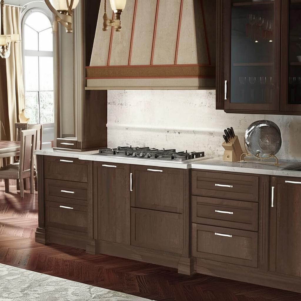 Java Shaker Cabinets Hampton Bay Shaker Wall Kitchen Cabinet in Java - 15