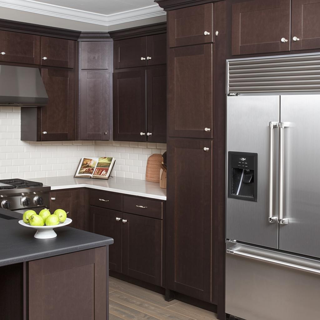 Java Shaker Cabinets Hampton Bay Shaker Wall Kitchen Cabinet in Java - 15x12x36 – PROARB