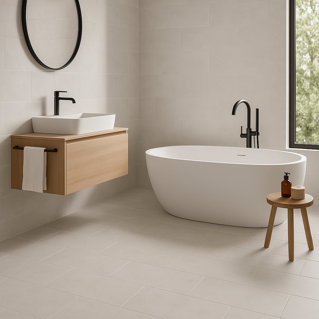 Adeassi Tile Adessi Avila Blanco II Matte Porcelain Tile 15 x 30 - Durable and Eleg ...