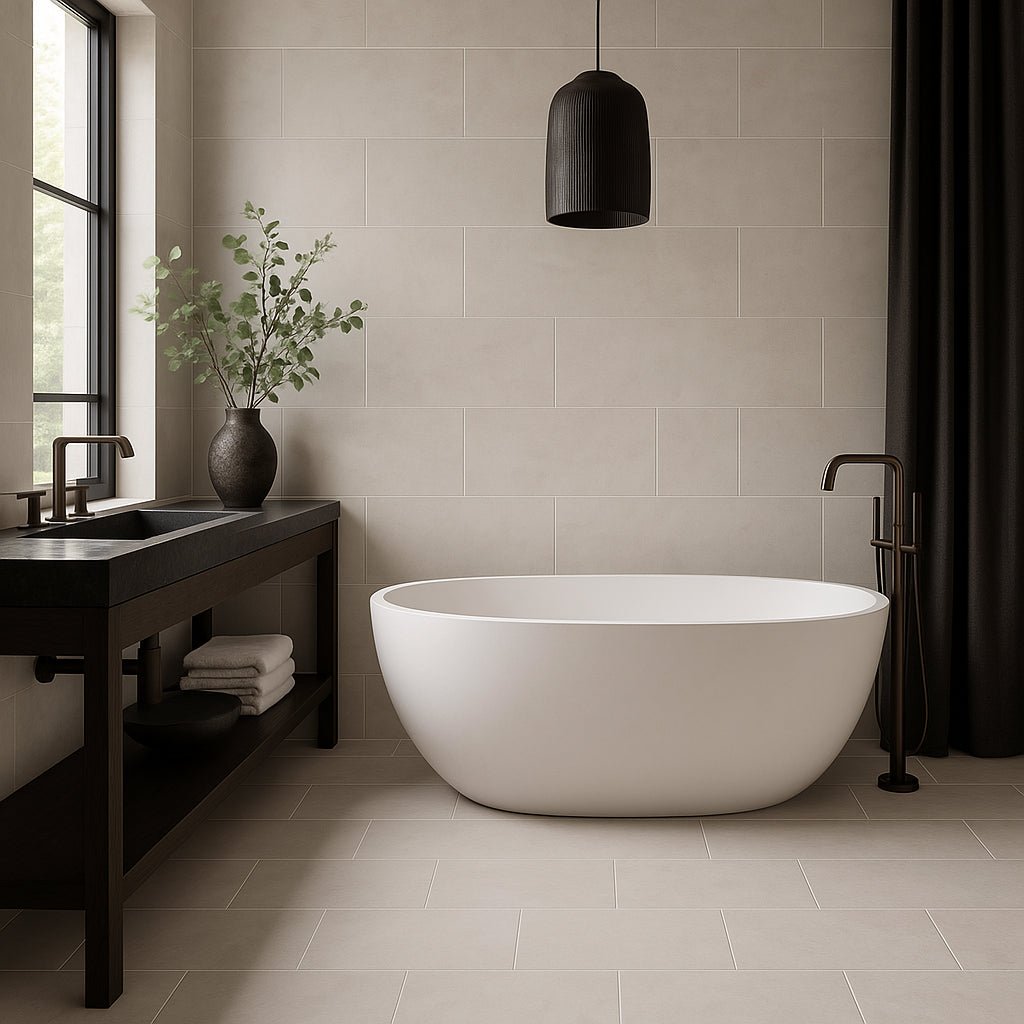 Adeassi Tile Adessi Avila Blanco II Matte Porcelain Tile 15 x 30 - Durable and Eleg ...