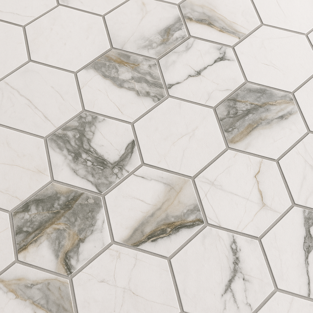 Maximo Rialto Grand Hexagon Porcelain Mosaic Tile - 11 x 12 – PROARB