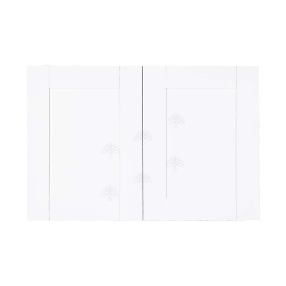 LIFEART CABINETRY Anchester White Plywood Shaker Stock Assembled Wall ...