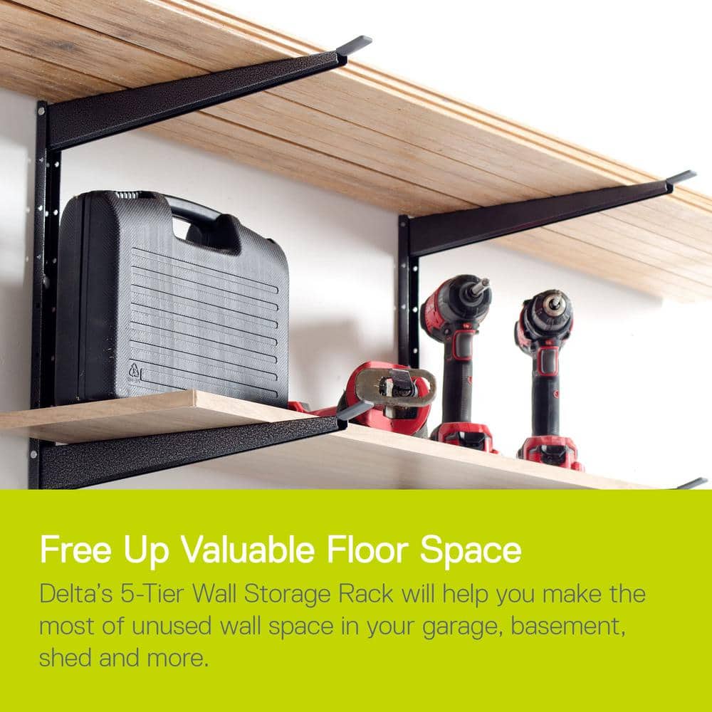 Angel Sar Heavy Duty Lumber Storage Rack with Fully Adjustable Arms, H ...