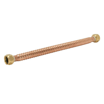 3/4 in. FIP x 3/4 in. FIP Copper Water Heater Connector - Super Arbor