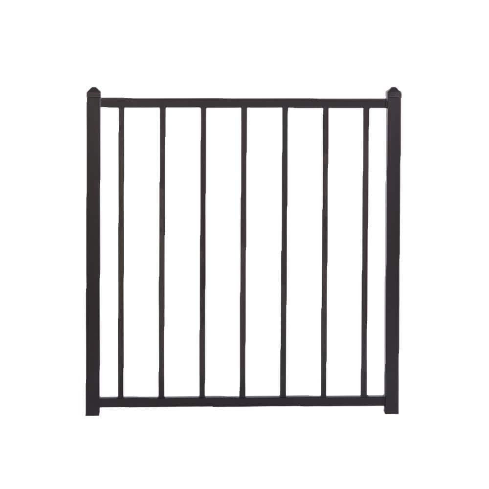 FORTRESS Fe26 40 in. H x 34.5 in. W Black Sand Steel Gate – PROARB