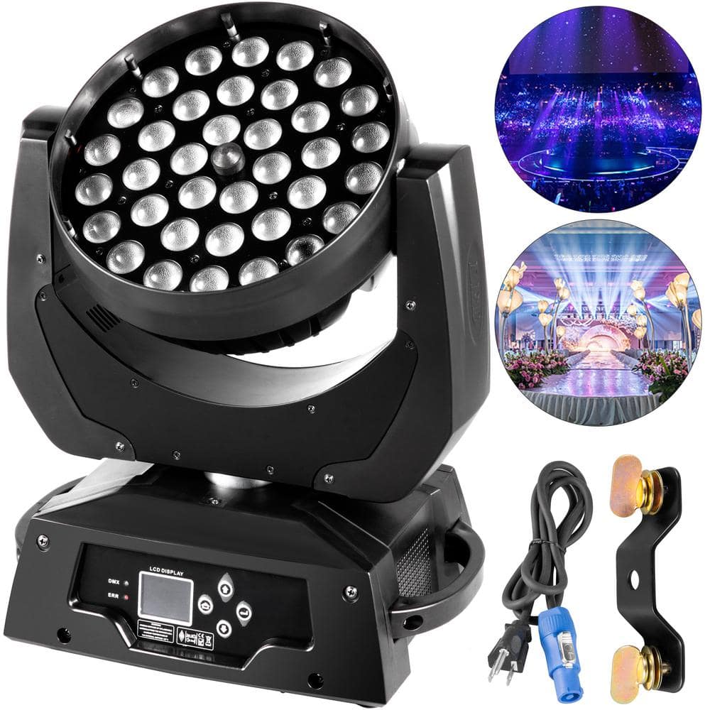 VEVOR 10-Watt Stage Light 36 PC RGBW LED Bulbs 4 in 1 Spot Light DMX51 ...