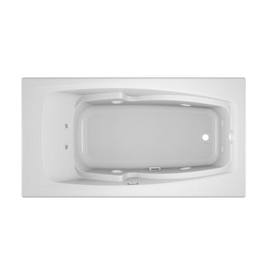 CETRA 60 in. x 32 in. Acrylic Rectangular Drop-In Right Drain Whirlpool Bathtub in White - Super Arbor