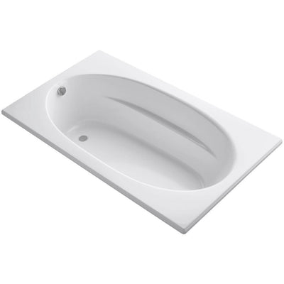 Windward 6 ft. Reversible Drain Acrylic Soaking Tub in White - Super Arbor