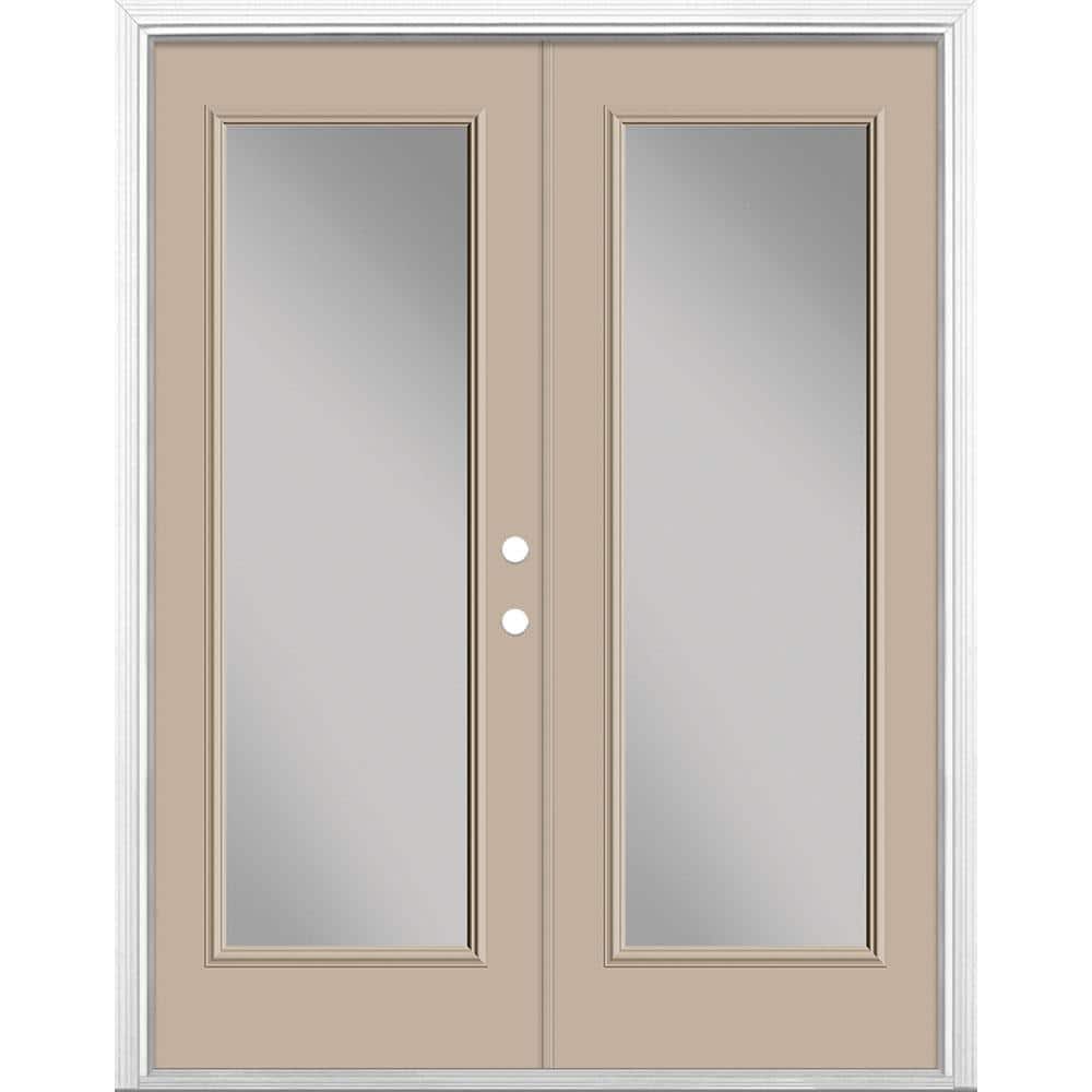60 in. x 80 in. Canyon View Steel Prehung Left-Hand Inswing Full Lite ...