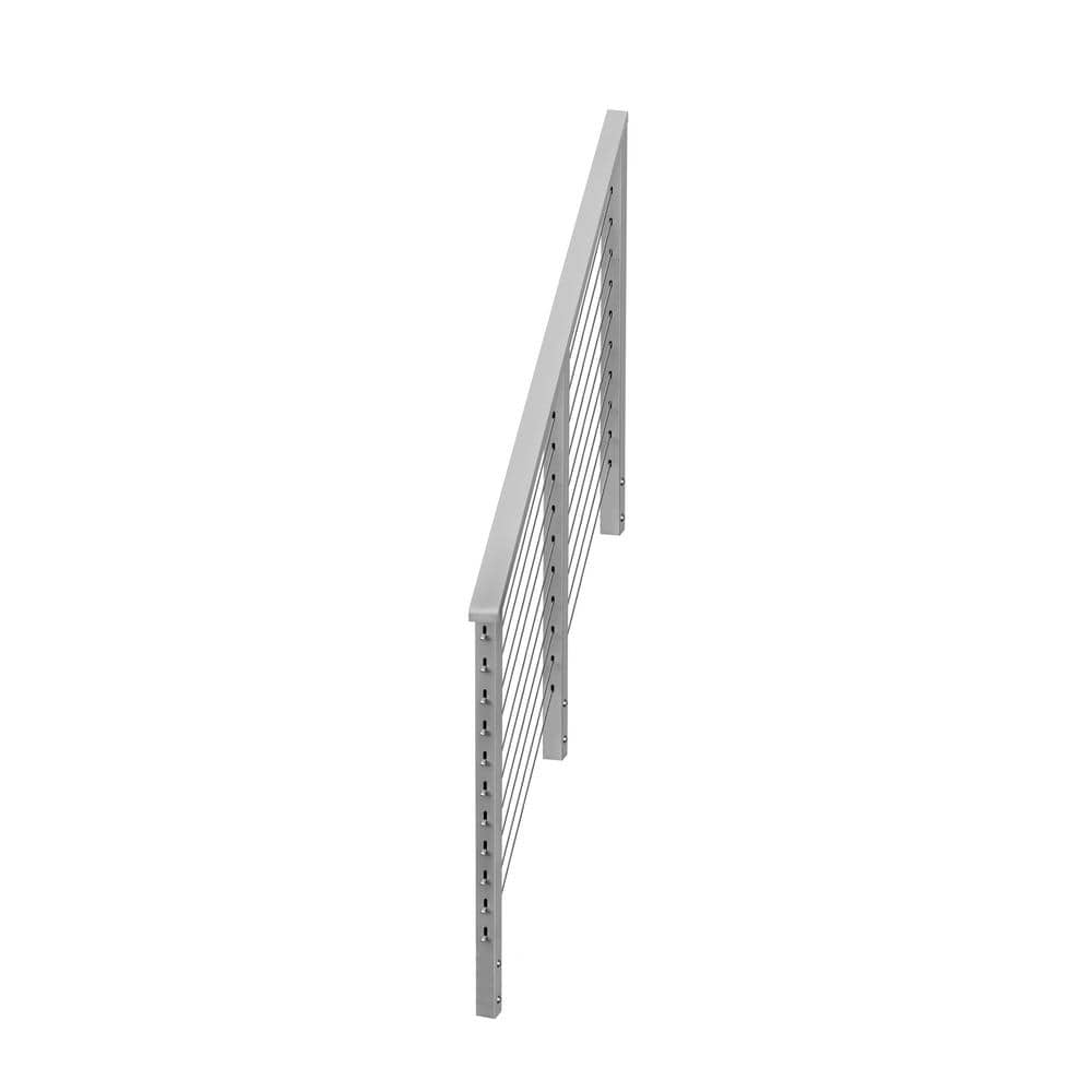 CityPost 4 ft. Stair Cable Railing, 42 in. Face Mount, Grey – PROARB
