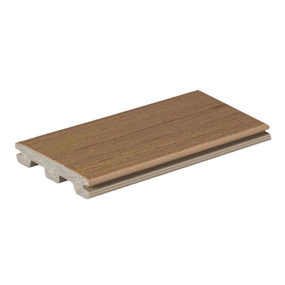 TimberTech Composite Prime+ 1 in. x 6 in. x 1 ft. Grooved Coconut Husk ...