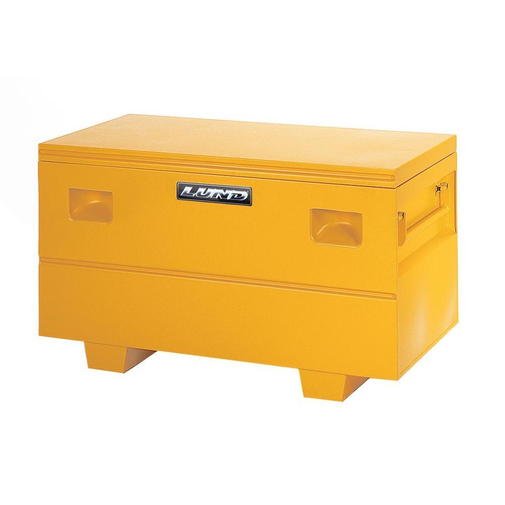 Lund 48 in Yellow Steel Full Size Chest Truck Tool Box with mounting h ...