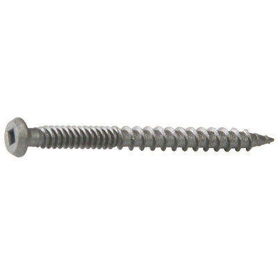 #9 x 2-1/2 in. Coarse Gray Internal Star Torque-Drive Composite Deck Screw (5 lb. Pack)