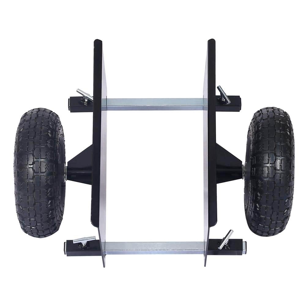 7.9 in. Lumber Transfer Panel Handbarrow Dolly with Pneumatic Wheels ...
