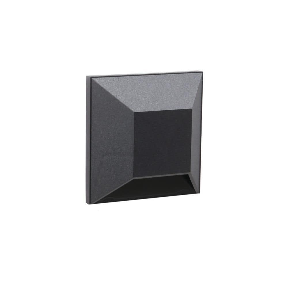 Deckorators 3.5 in. x 3.5 in. Black LED Square Post Sconce – PROARB
