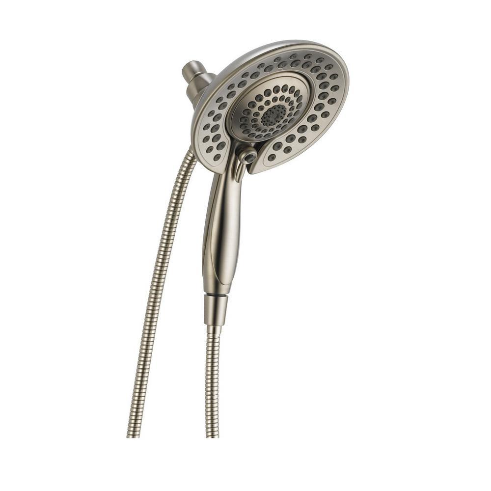 In2ition Two-in-One 5-Spray 6.8 in. Dual Wall Mount Fixed and Handheld ...