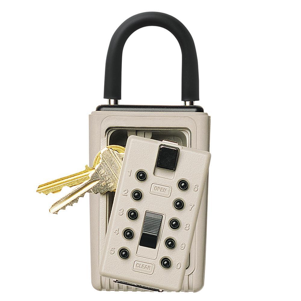 Triple Lock Box Portable 3-Key Lock Box with Pushbutton Combination Lock – PROARB