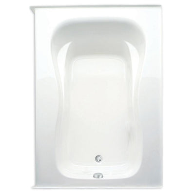 Marratta 60 in. Acrylic Right Drain Rectanglular Alcove Soaking Bathtub in White - Super Arbor